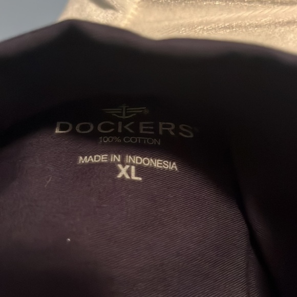 Dockers long sleeve men’s black 100%cotton button down dress shirt size XL, $18 - Picture 6 of 6